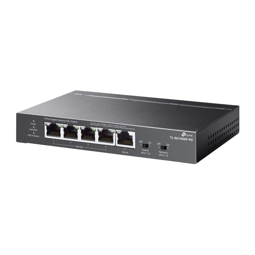 TP-Link TL-SG1005P-PD Ağ Anahtarları Thumbnail 3