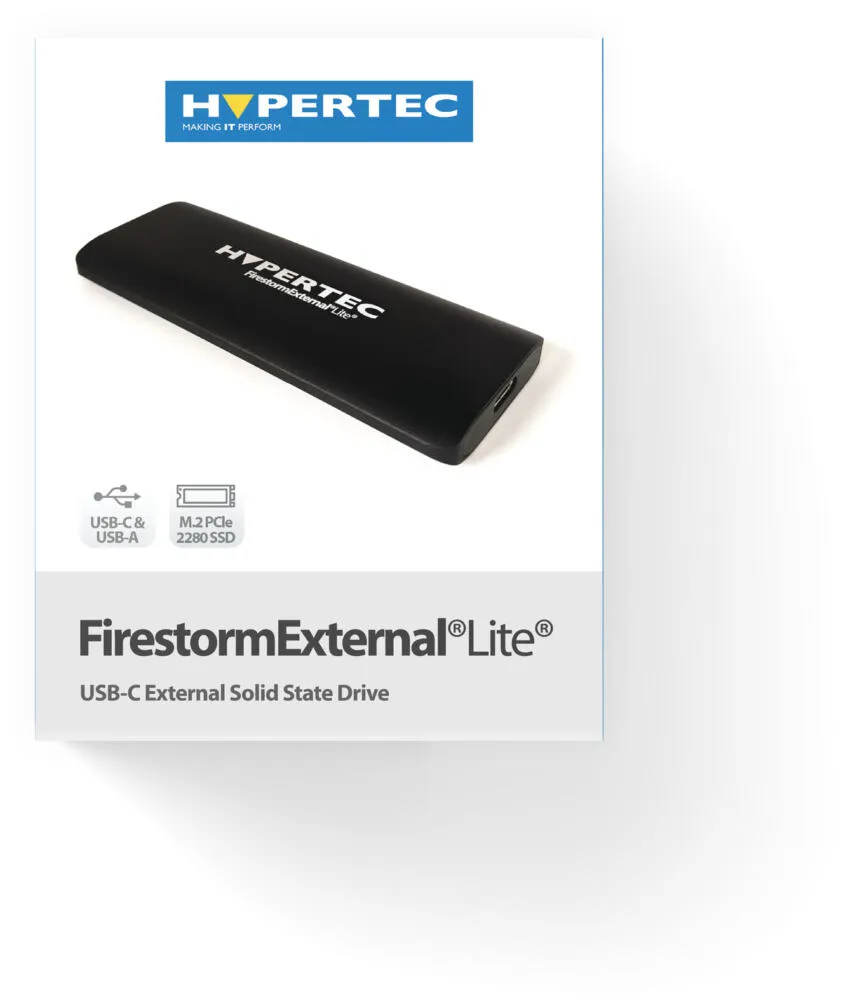 Hypertec FirestormExternal Lite 1 TB SSDEM21000U3G2FL M.2 SSD Thumbnail 3