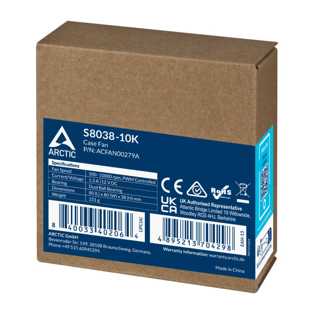 ARCTIC S8038-10K - 80 mm Server Fan ACFAN00279A Thumbnail 10