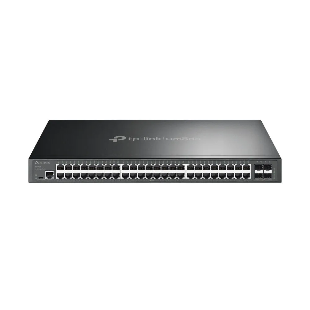 TP-Link Omada SG3452X Gözetilmiş L2+ Gigabit Ethernet (10/100/1000) 1U Siyah Switch