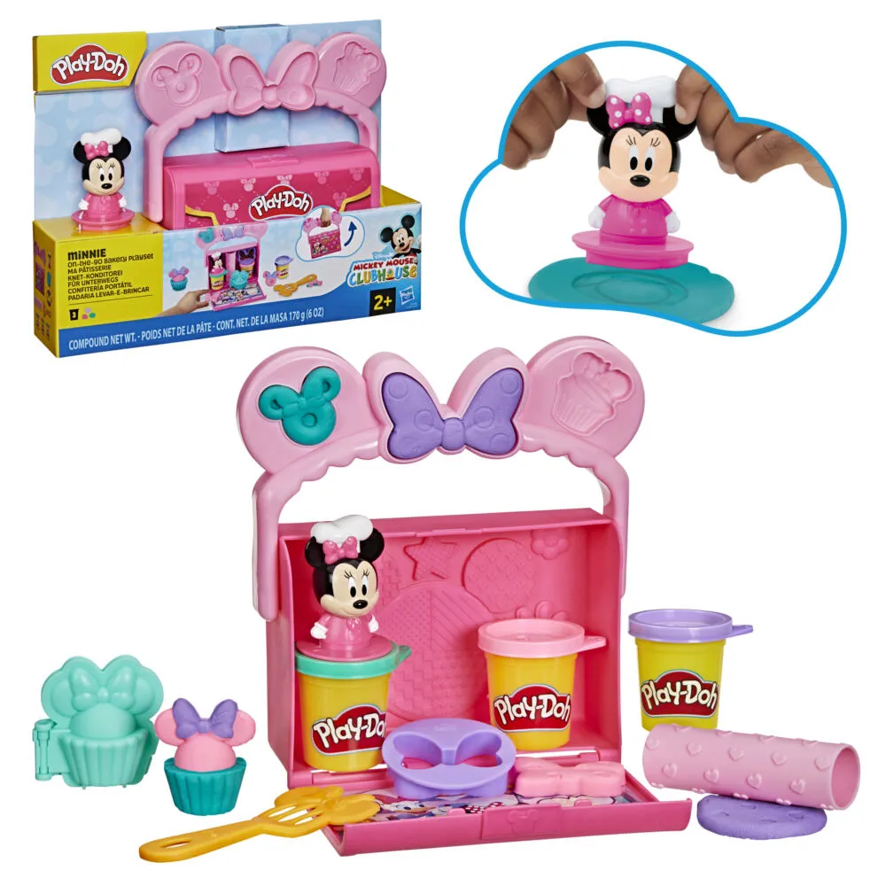 Play-Doh Disney Junior Minnie Seyyar Pastane Oyun Seti Thumbnail 2