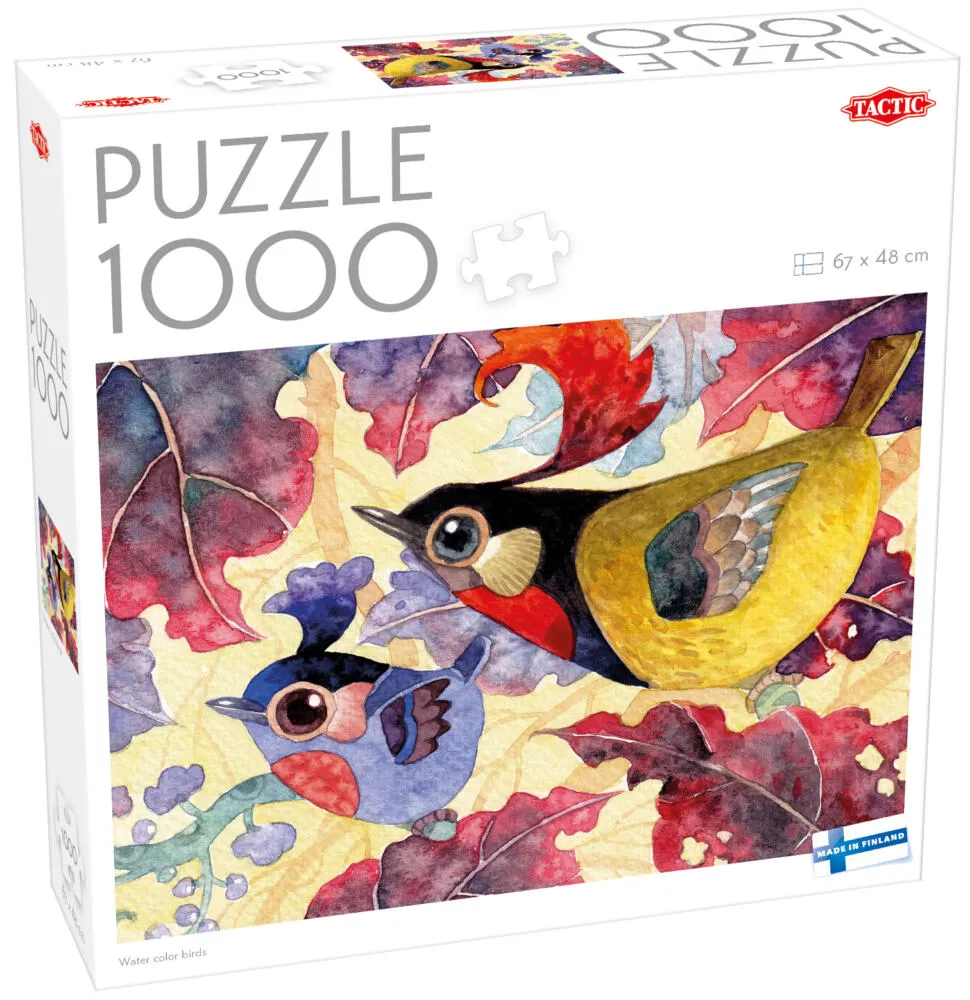 Tactic Lovers Water color birds Yapboz 1000 adet Hayvanlar Puzzle