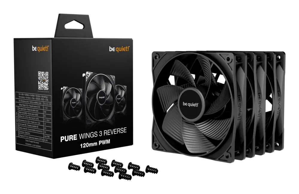 be quiet! Pure Wings 3 120mm | PWM Reverse Triple-Pack BL137 Thumbnail 3