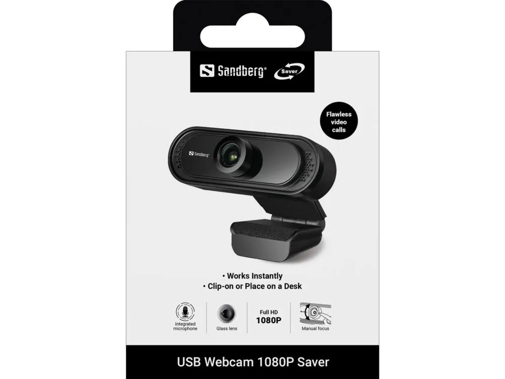 Sandberg USB Webcam 1080P Saver 333-96 Thumbnail 8