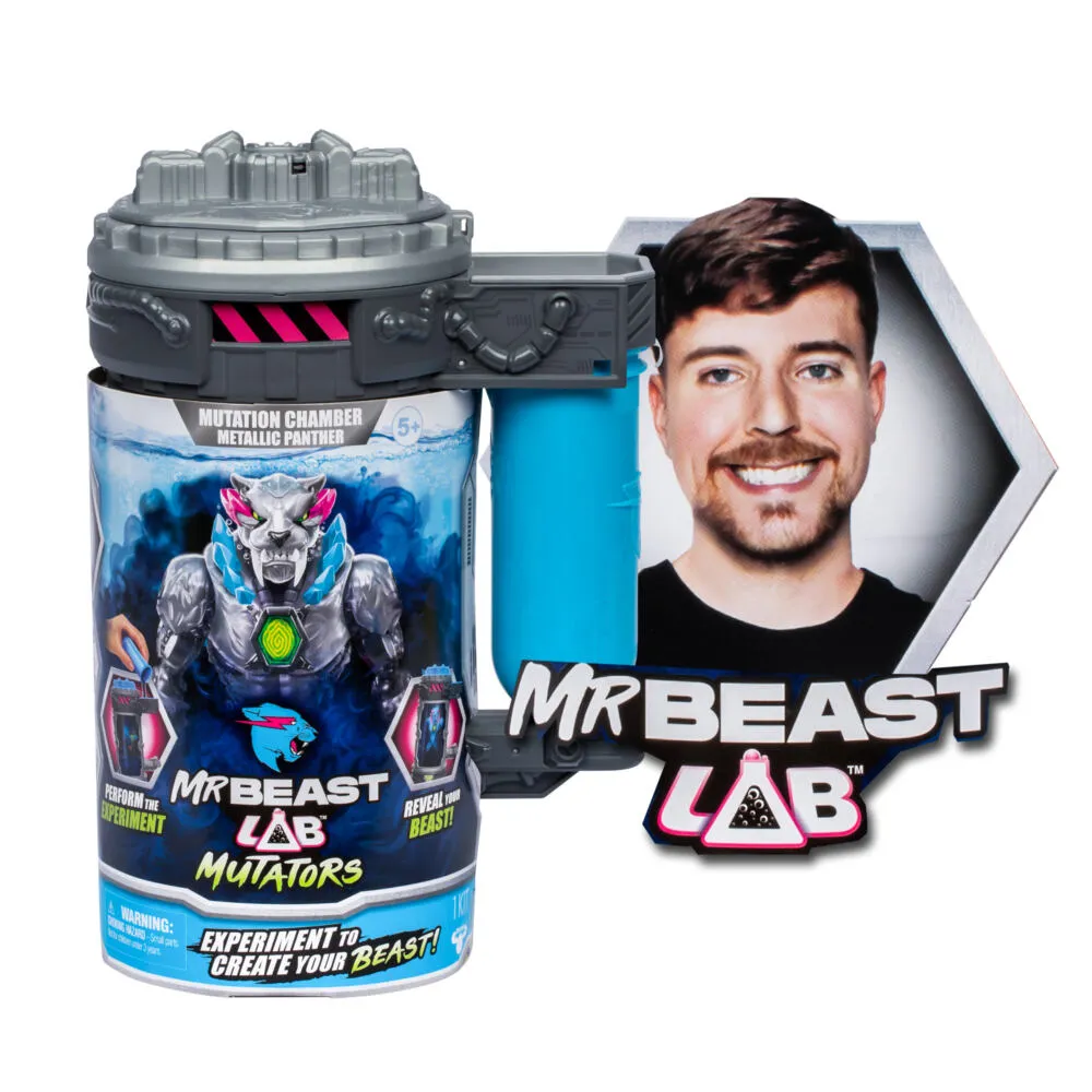 Moose Toys Mr Beast Lab Mutators - Mutatie Kamer Metallic Panther MS24718 Thumbnail 12