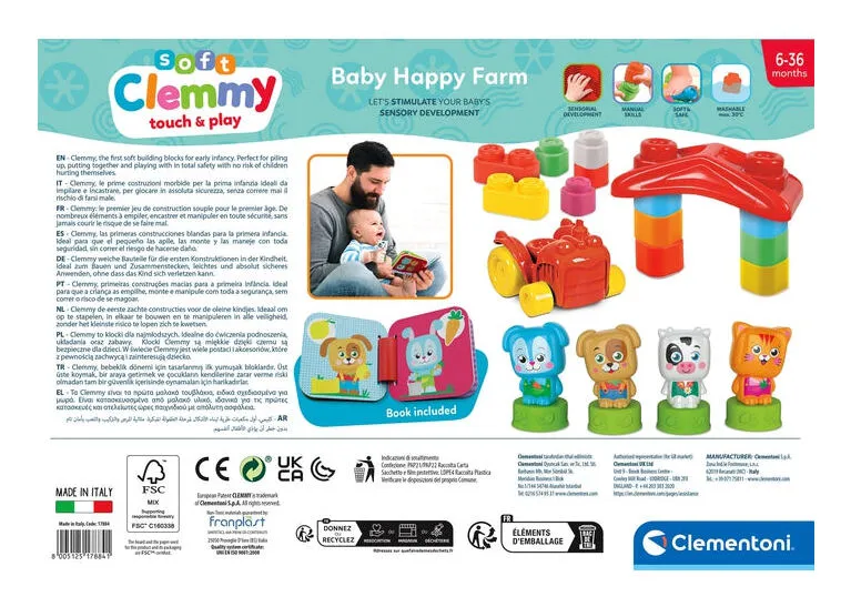Clementoni Clemmy Baby Happy Farm 17884 Thumbnail 3