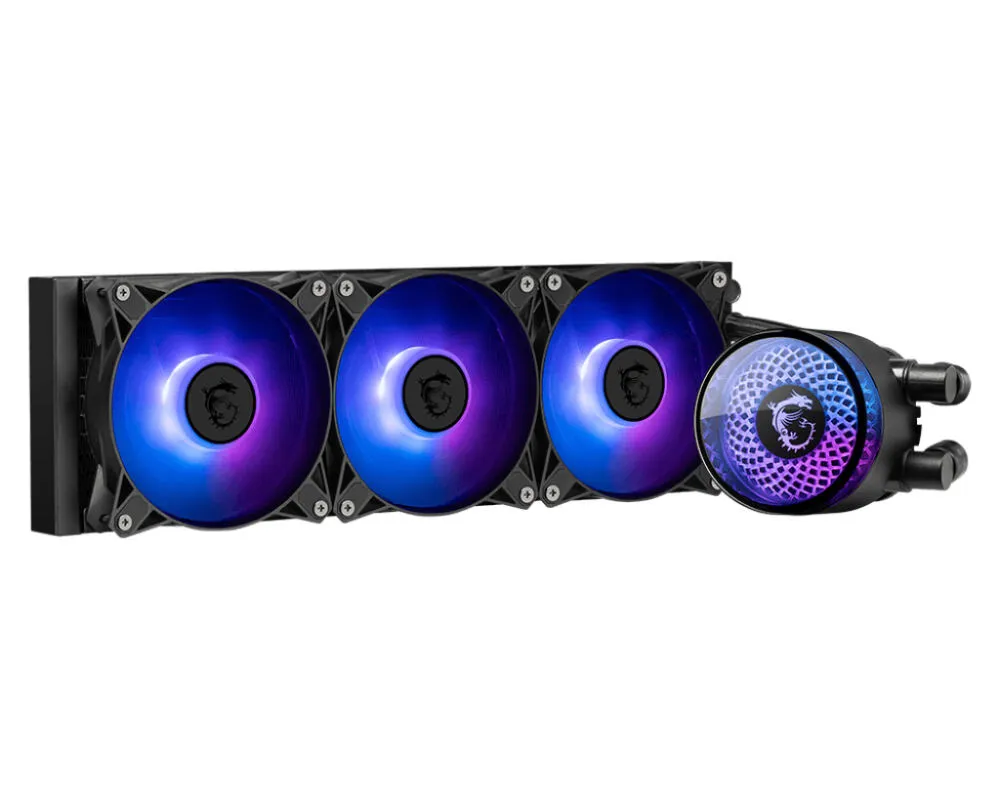 MSI MAG CORELIQUID A12 360 Bilgisayar Soğutma Sistemi Anakart, İşlemci Hepsi dahil sıvı soğutma 12 cm Siyah 1 adet Thumbnail 2