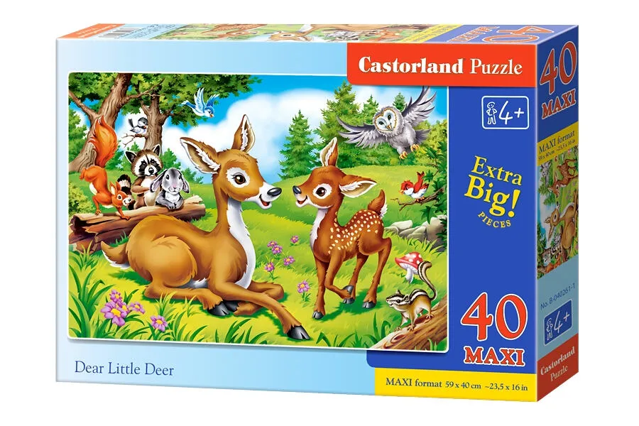 Castorland B-040261-1 puzzle Yapboz 40 adet Hayvanlar