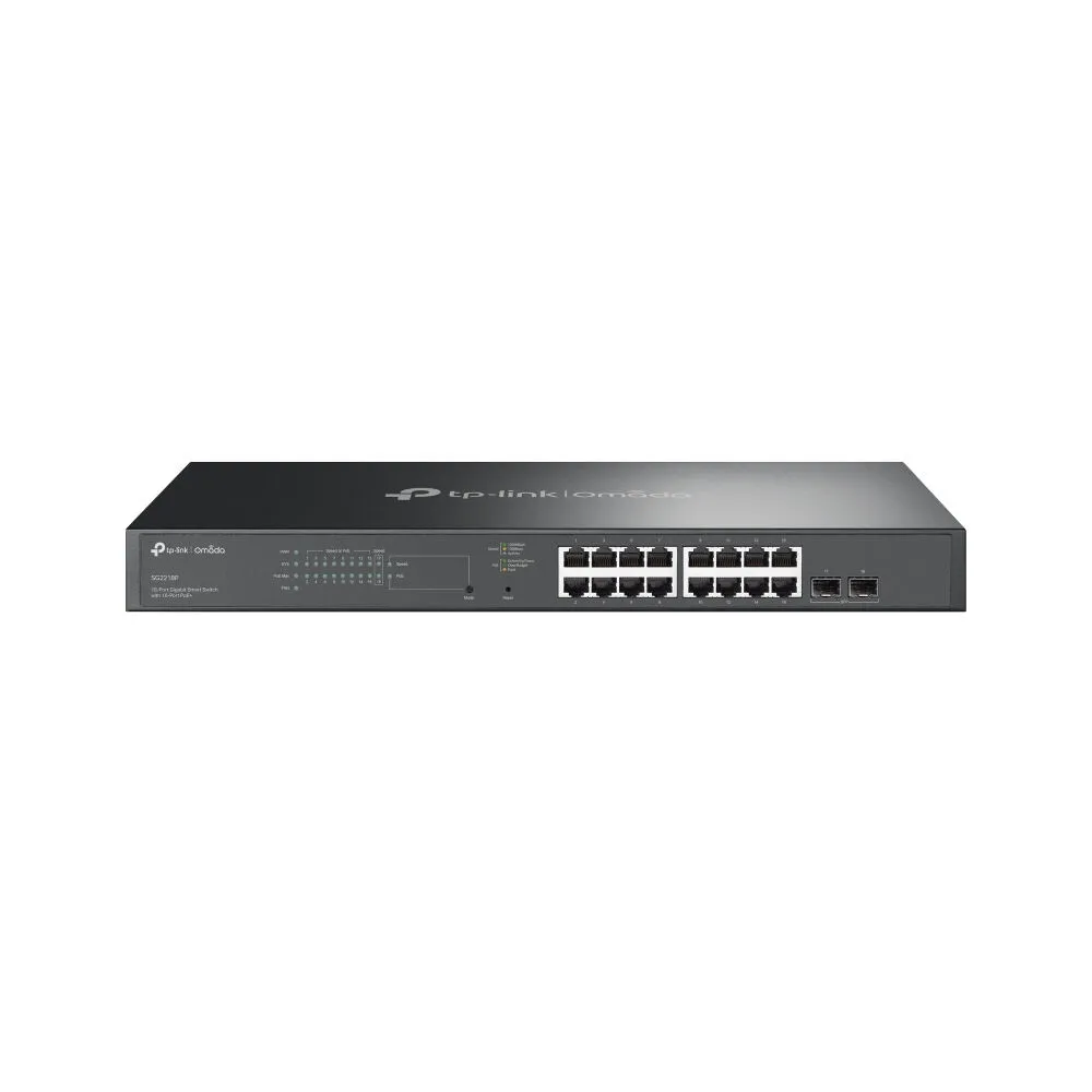 TP-Link Omada SG2218P Gözetilmiş L2/L2+ Gigabit Ethernet (10/100/1000) Ethernet üzerinden güç desteği (PoE) 1U Siyah Switch
