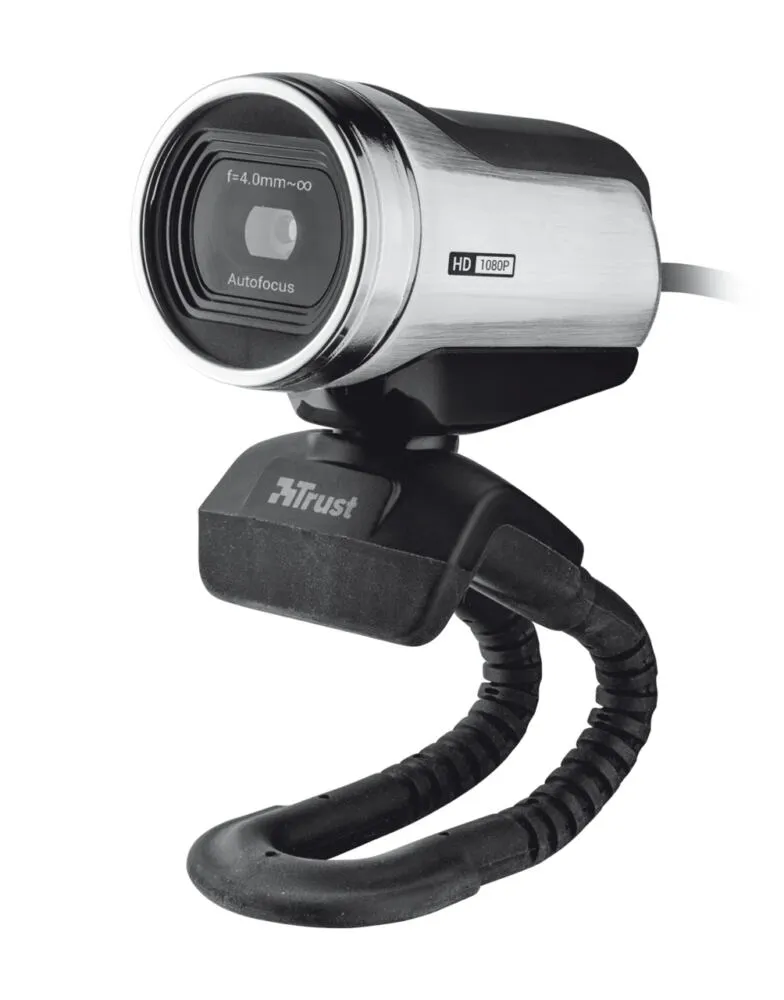Trust Tubiq webcam 12 MP 1920 x 1080 Piksel USB 2.0 Siyah, Gümüş