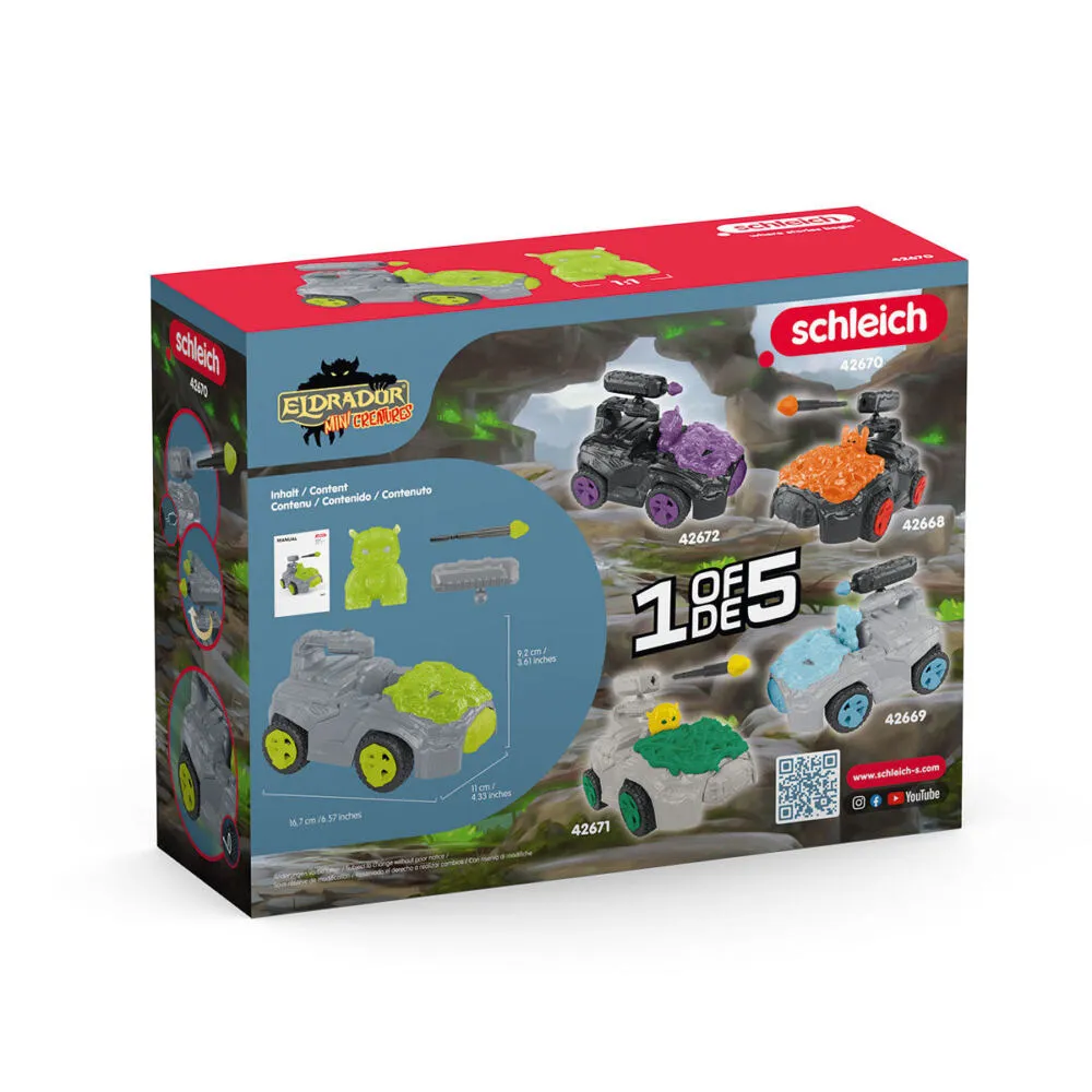 schleich ELDRADOR CREATURES 42670 Robots / Mini Creatures, Crashmobil, Stone World 17 Parça Oyuncak Figür Thumbnail 9