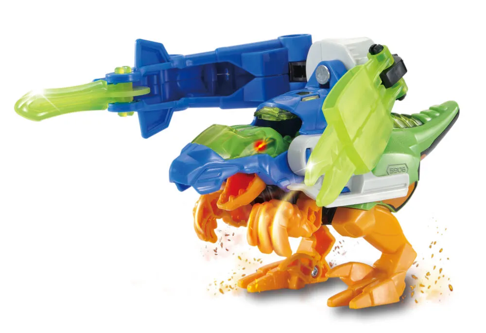 VTech Switch & Go Dino's Switch & Go Dinos - Terror le Vélociraptor + Hélico Bouclier Transformer Oyuncakları