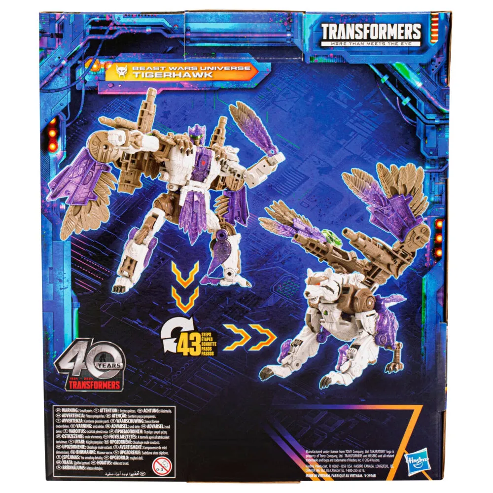 Hasbro Transformers: Legacy United Leader Class Beast Wars Universe Tigerhawk F85505X0 Thumbnail 7