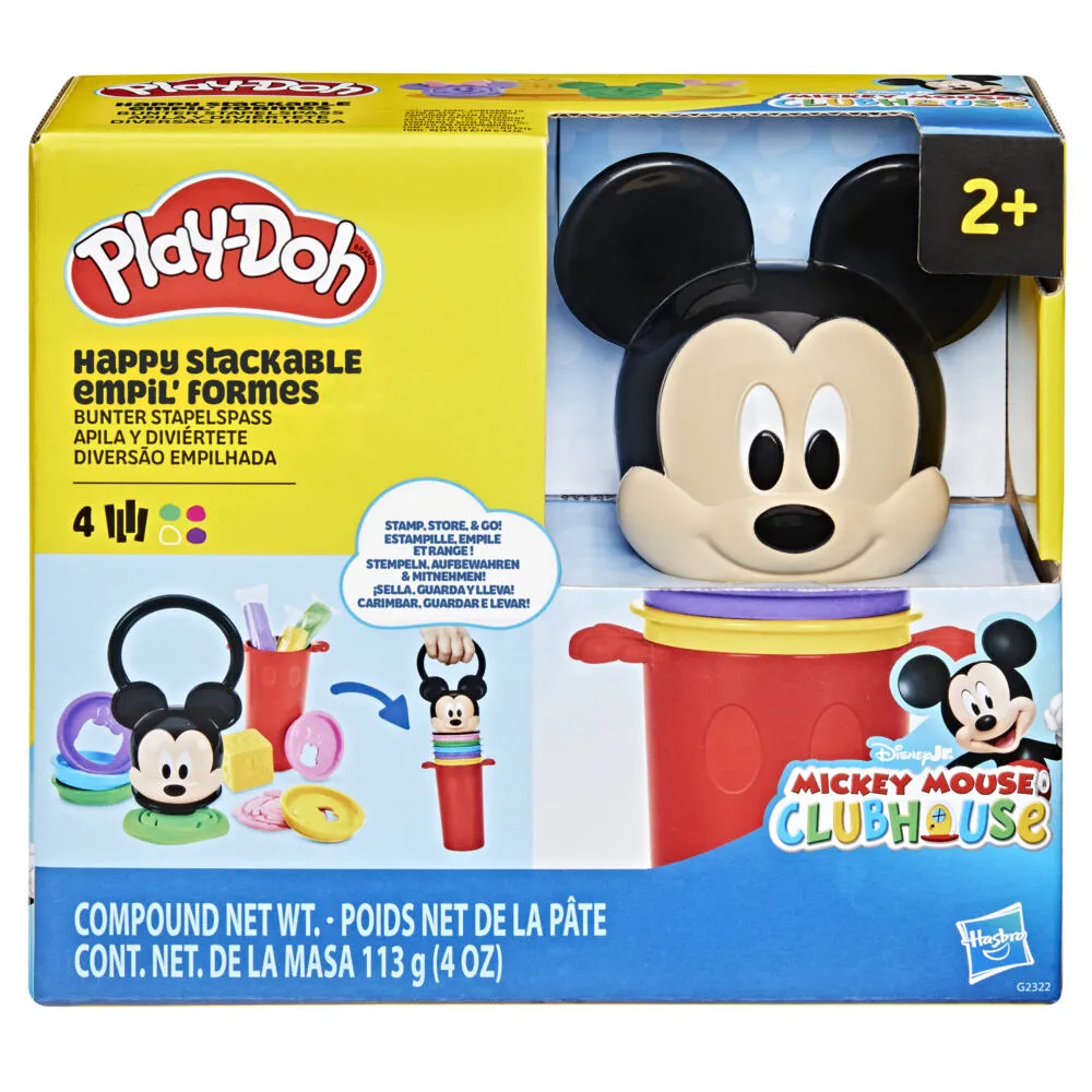 Play-Doh Disney Junior Happy Üst Üste Dizilebilir Sanat ve El İşi Oyuncakları