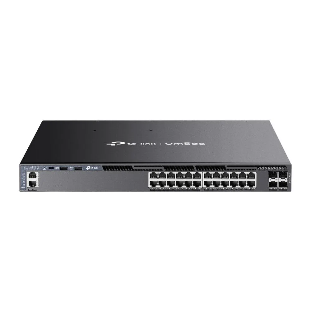 TP-Link Omada SG6428XHP Gözetilmiş L3 Gigabit Ethernet (10/100/1000) Ethernet üzerinden güç desteği (PoE) 1U Siyah Switch