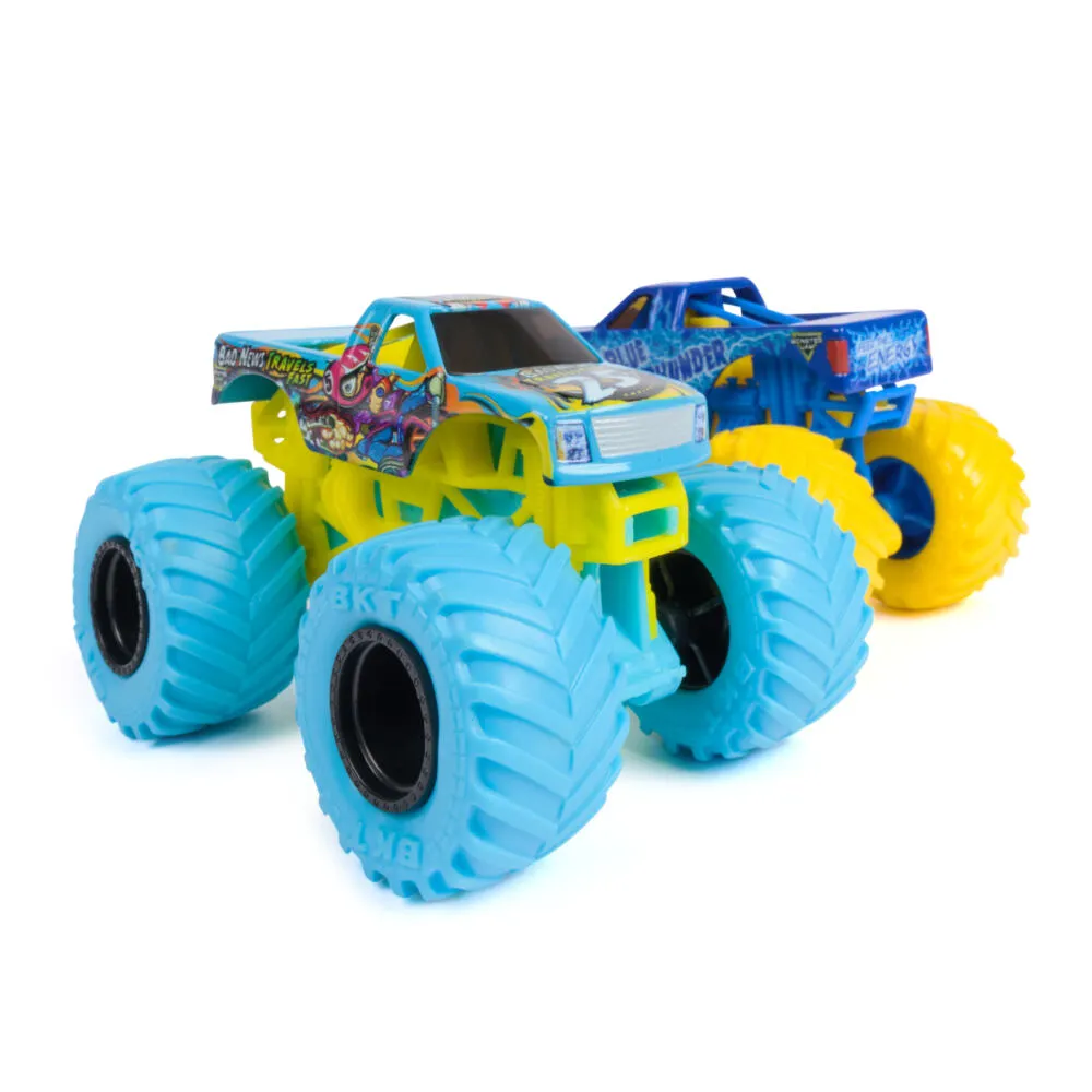 Spin Master Monster Jam MNJ VHC 1t64 BlTdrVsBdNwTrlFt2pk M33 GML Thumbnail 2