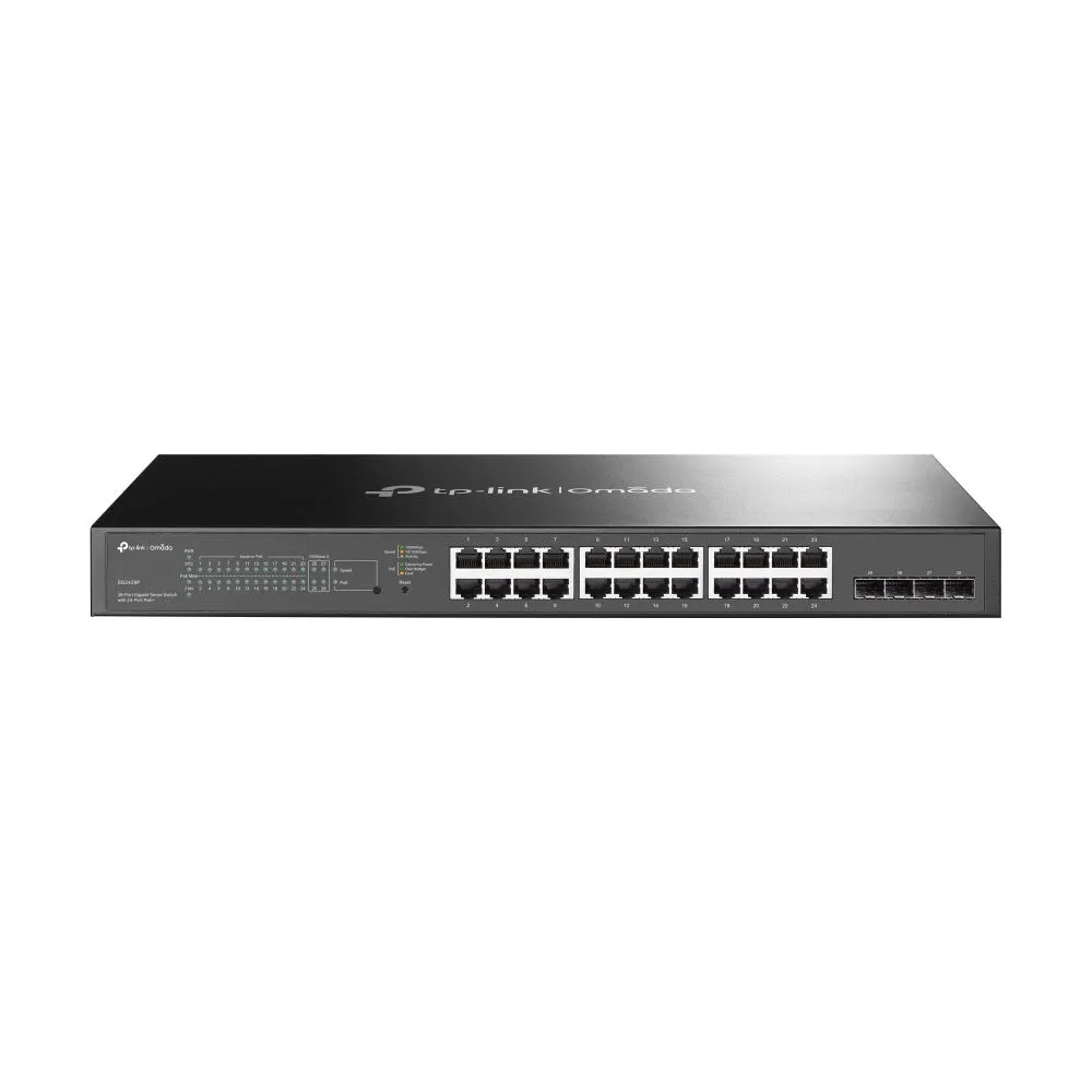 TP-Link Omada TL-SG2428P Gözetilmiş L2/L2+ Gigabit Ethernet (10/100/1000) Ethernet üzerinden güç desteği (PoE) 1U Siyah Switch
