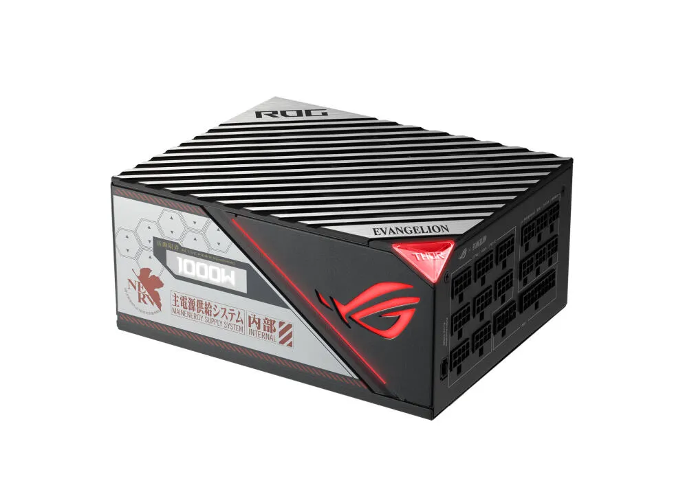 ASUS ROG Thor 1000W Platinum II EVA Edition güç kaynağı ünitesi 20+4 pin ATX Siyah, Kırmızı, Gümüş Power Supply