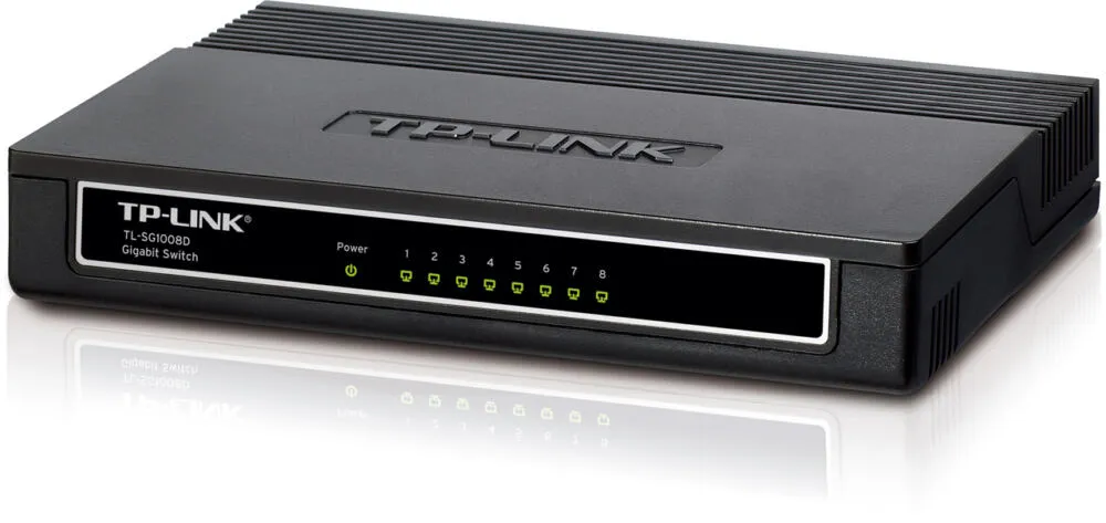 TP-Link TL-SG1008D Gözetilmiş Siyah Thumbnail 2