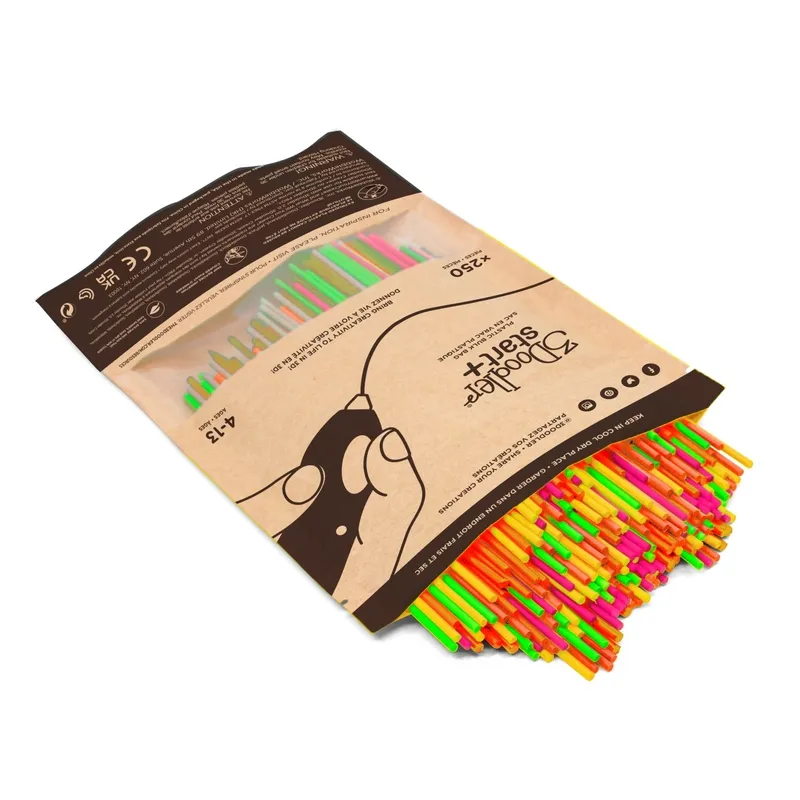3Doodler Filament Start+ 250 neonrot neonorange neongruen neongelb neonpink\"\"Neon 3DS-ECO-MIX3-250 3D Baskı Malzemeleri