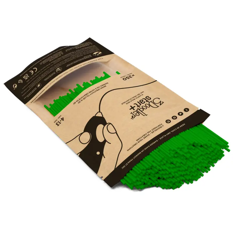 3Doodler Green Bulk Bag 250 Strand 3DS-ECO07-GREEN-250 3D Baskı Malzemeleri