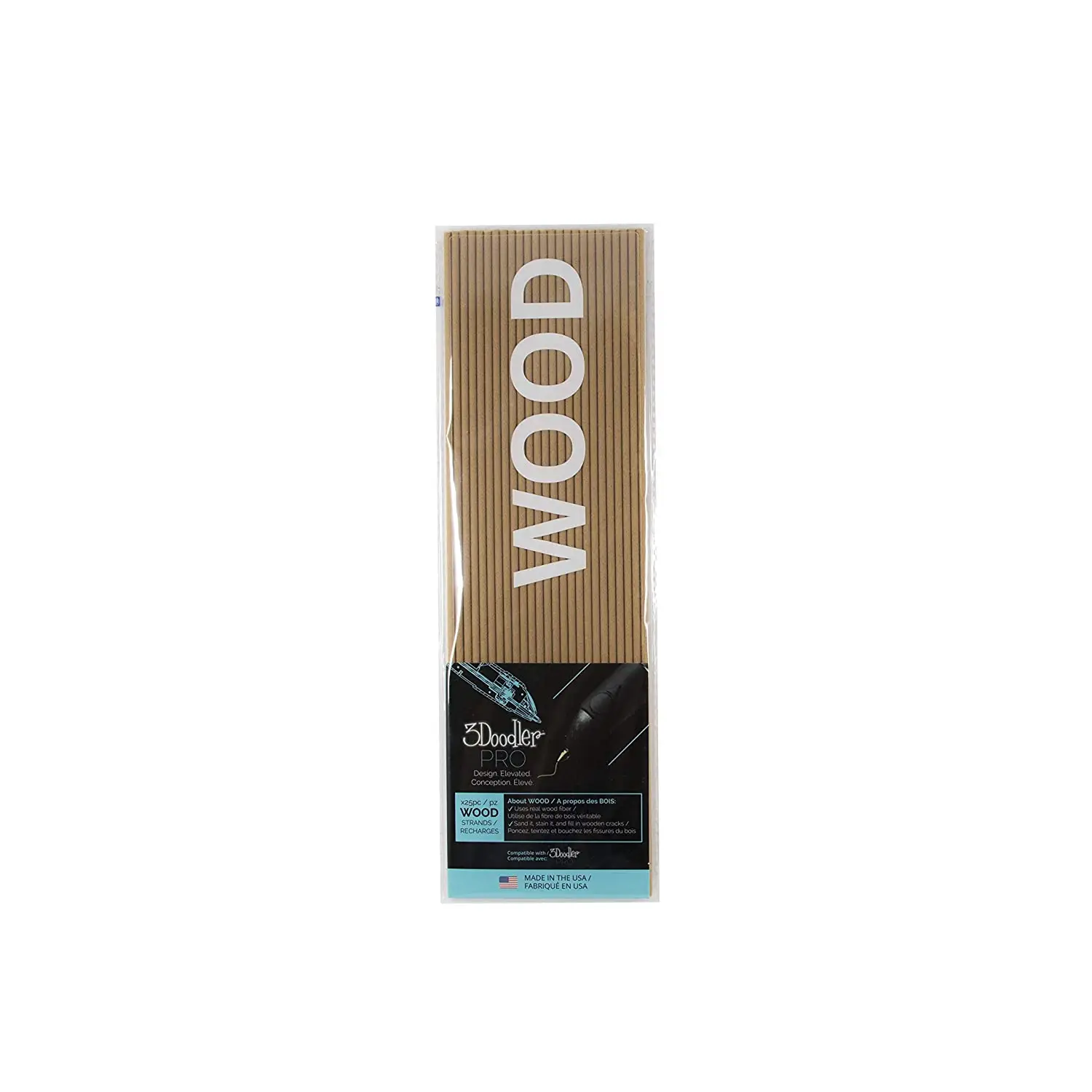 3Doodler Wood 3DP-WOODR-25 3D Baskı Malzemeleri