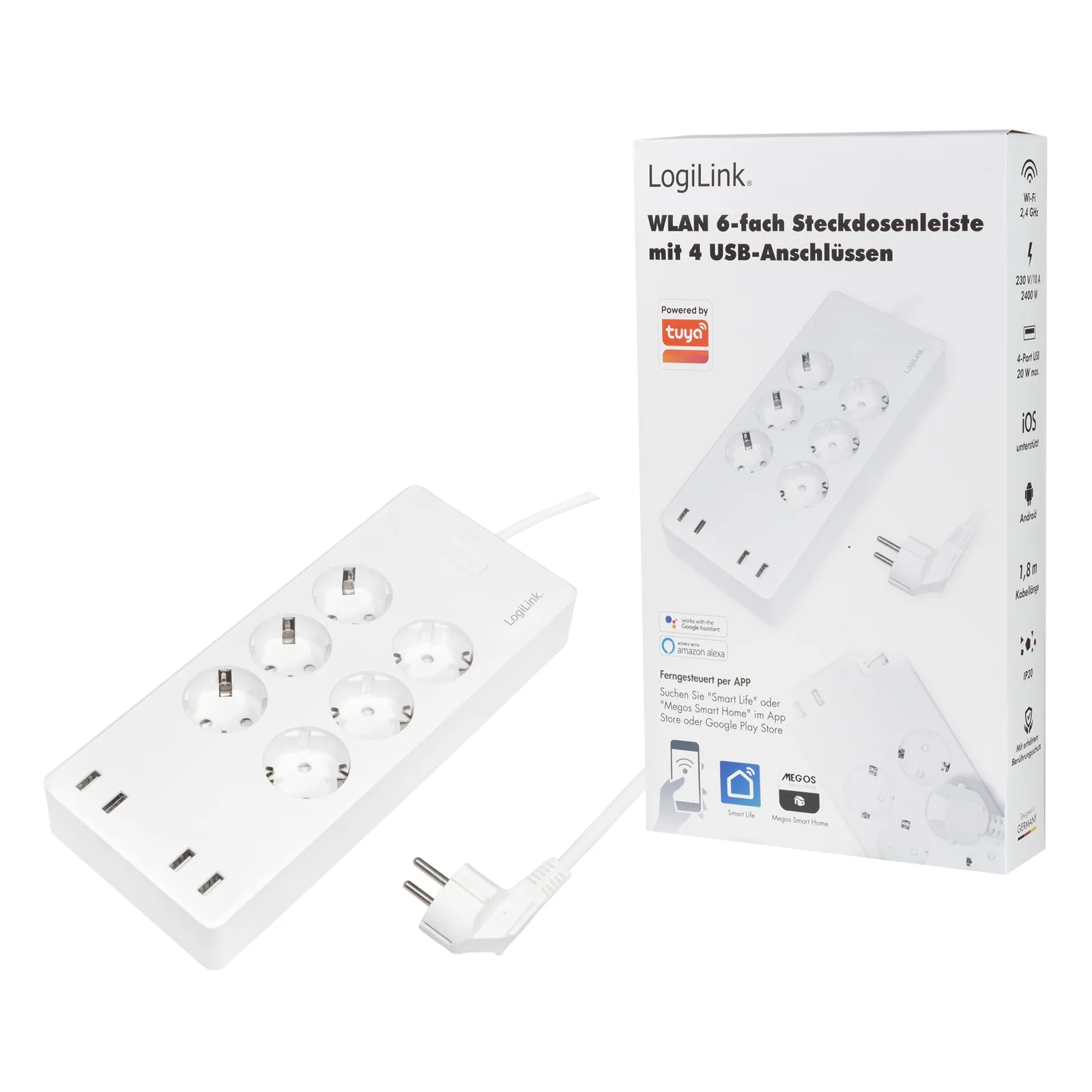 LogiLink SH0105 Akıllı Çoklu Prizle