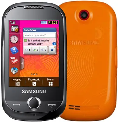 Samsung S3650 Corby, Orange 1000 mAh GT-S3650FOACIT Turuncu Akıllı Telefon