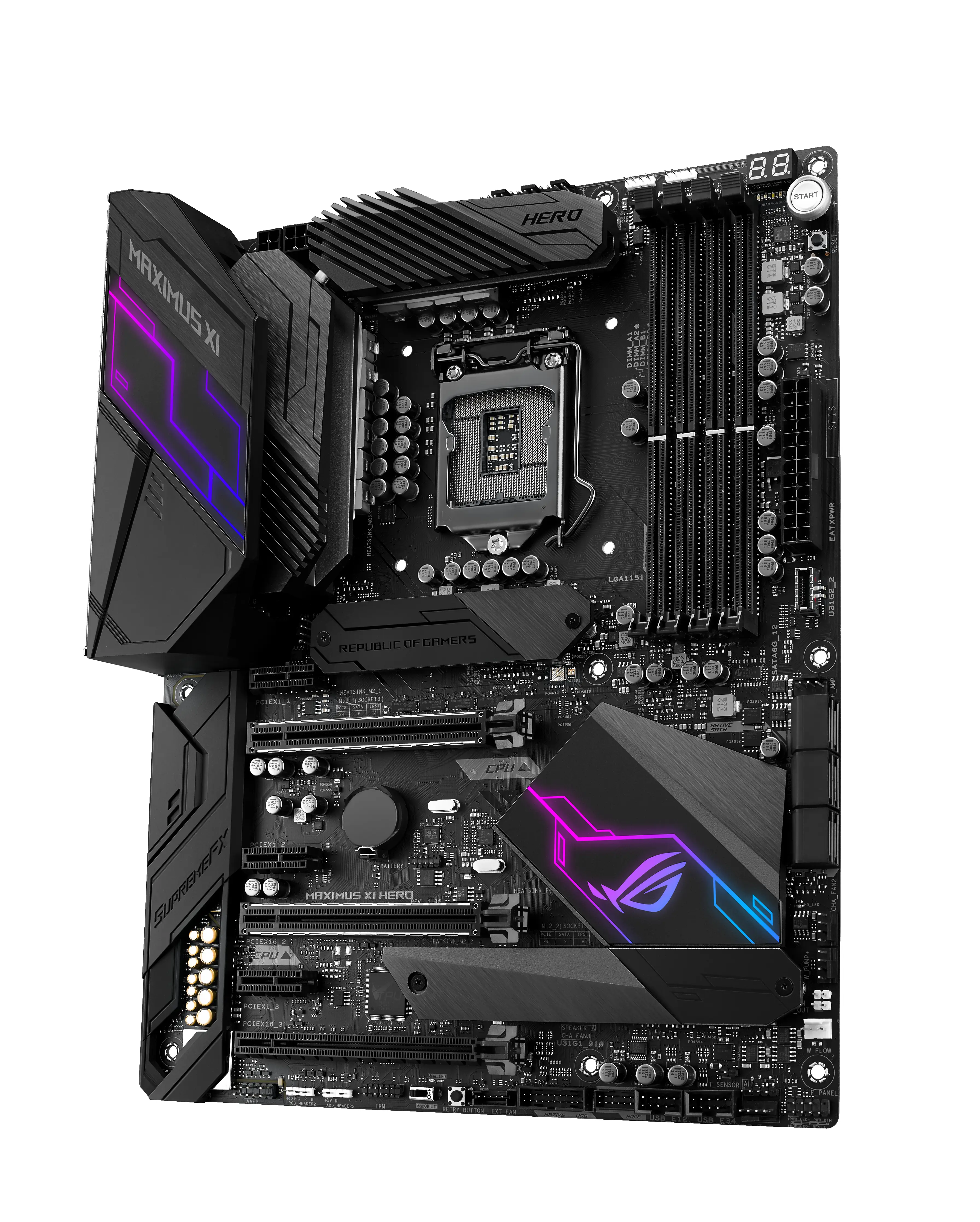 ASUS ROG MAXIMUS XI HERO 90MB0XS0-M0EAY0 LGA1151 4x DDR4 2x M.2 ATX Anakart Thumbnail 11