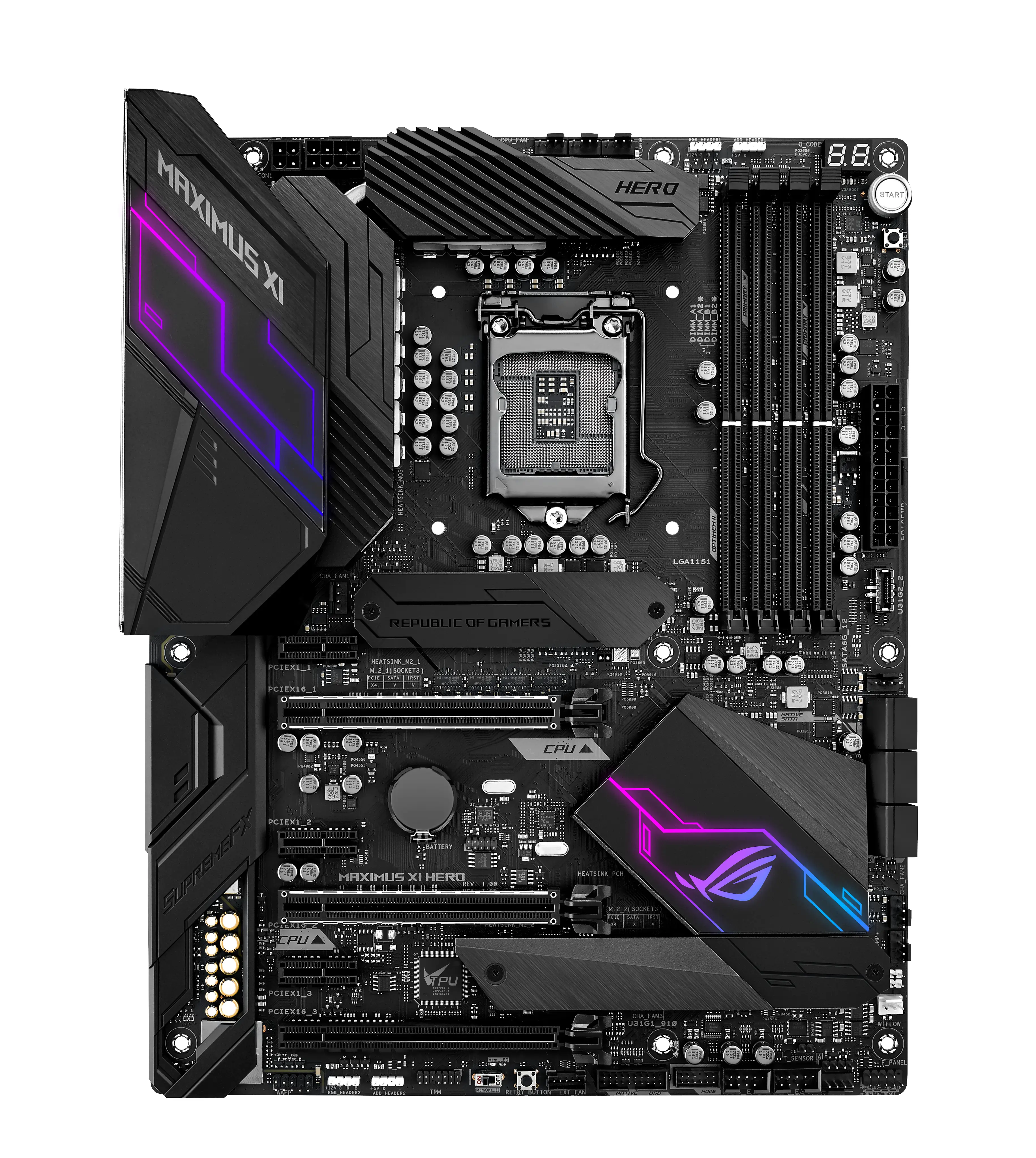 ASUS ROG MAXIMUS XI HERO 90MB0XS0-M0EAY0 LGA1151 4x DDR4 2x M.2 ATX Anakart Thumbnail 12