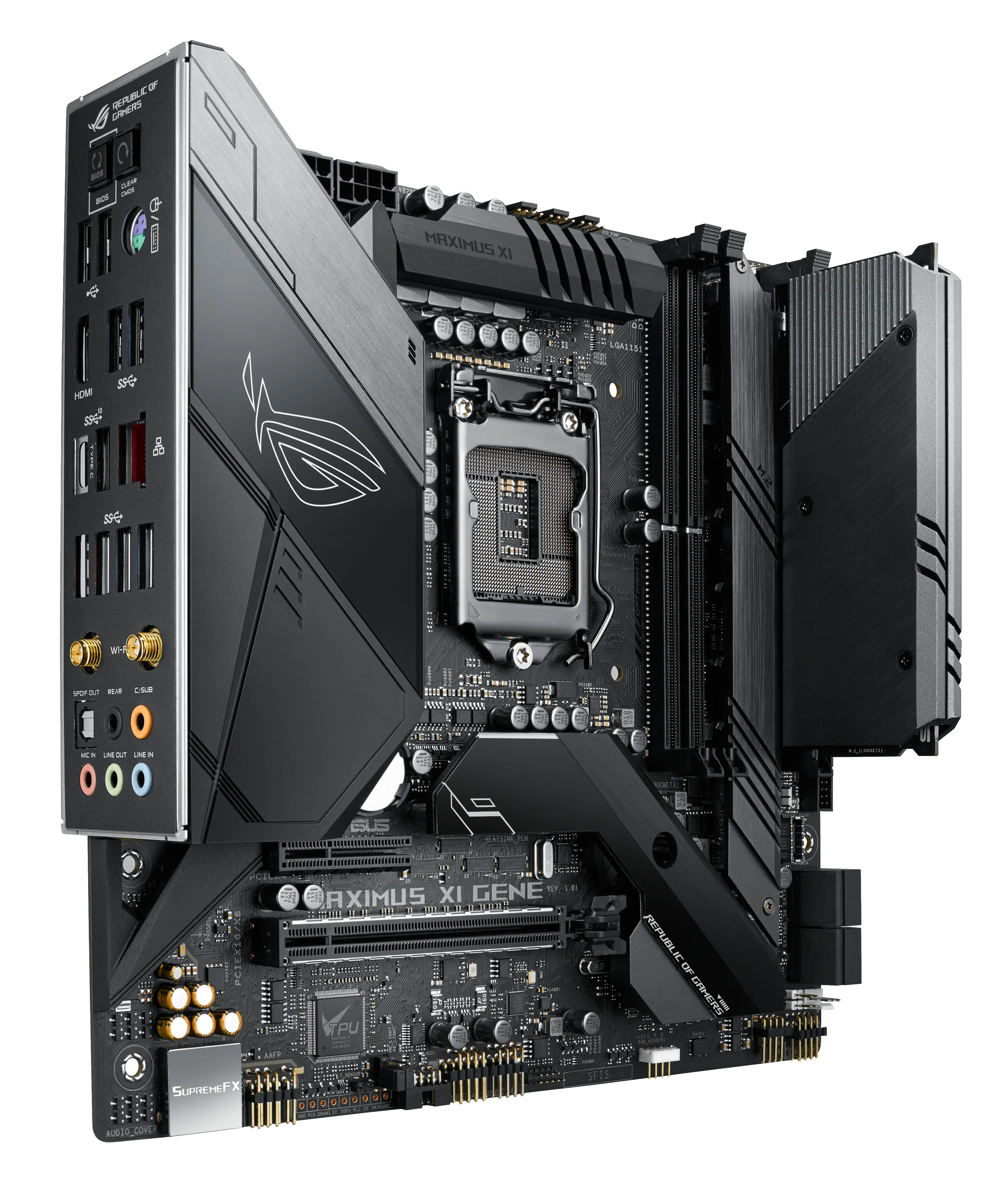 ASUS ROG MAXIMUS XI GENE 90MB10E0-M0EAY0 LGA1151 2x DDR4 2x M.2 Micro-ATX Anakart Thumbnail 11
