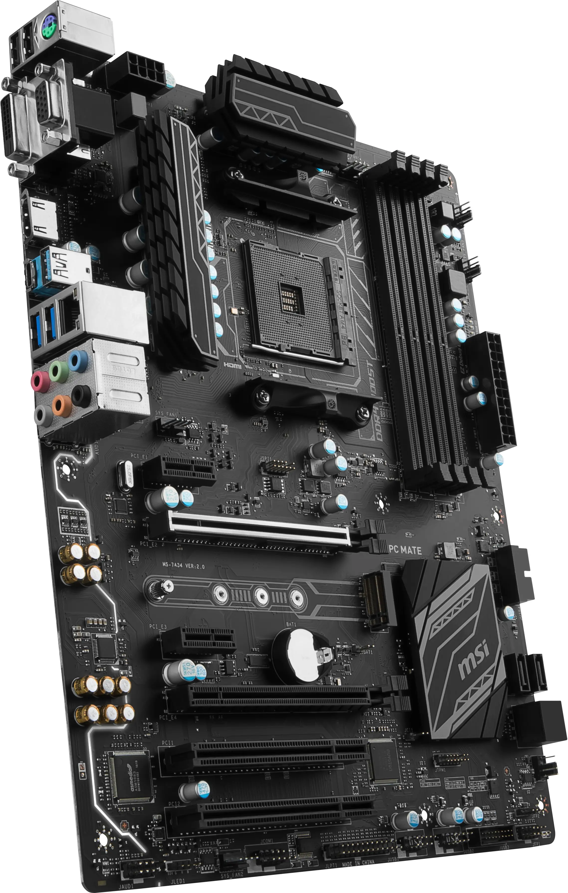 MSI B350 PC MATE 7A36-003R AM4 4x DDR4 1x M.2 ATX Anakart Thumbnail 4