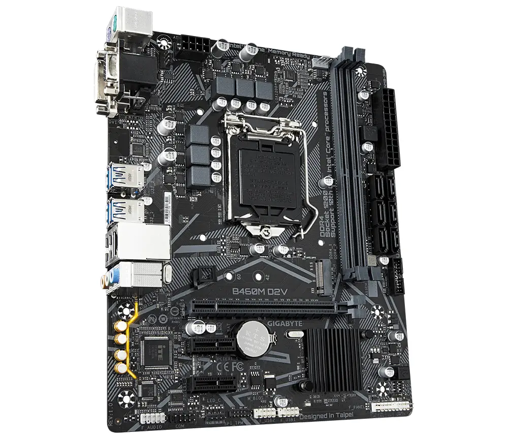 GIGABYTE B460M D2V LGA1200 2x DDR4 1x M.2 Micro-ATX Anakart Thumbnail 5