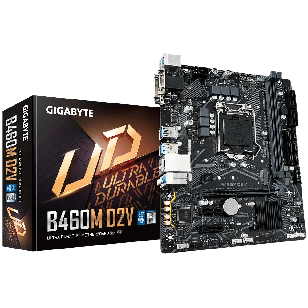 GIGABYTE B460M D2V LGA1200 2x DDR4 1x M.2 Micro-ATX Anakart