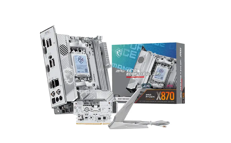MPG X870I EDGE TI EVO WIFI AM5 2x DDR5 1x M.2 Mini-ITX Anakart