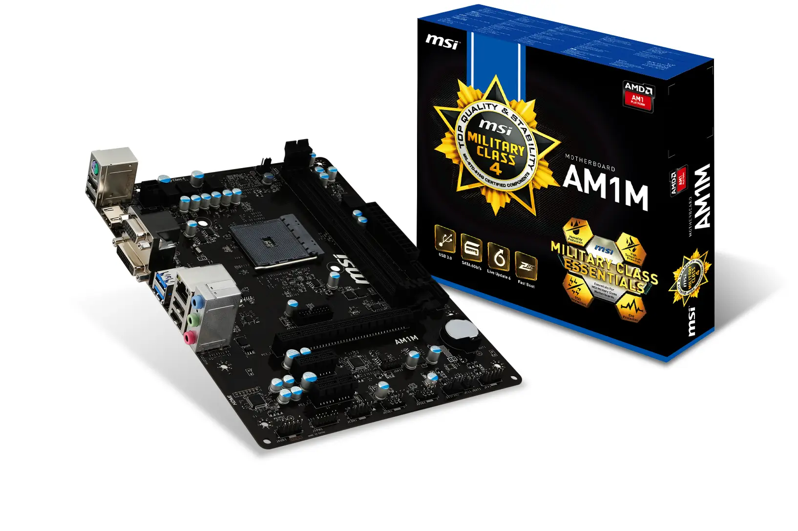 MSI AM1M 2x DDR3 Micro-ATX Anakart Thumbnail 8