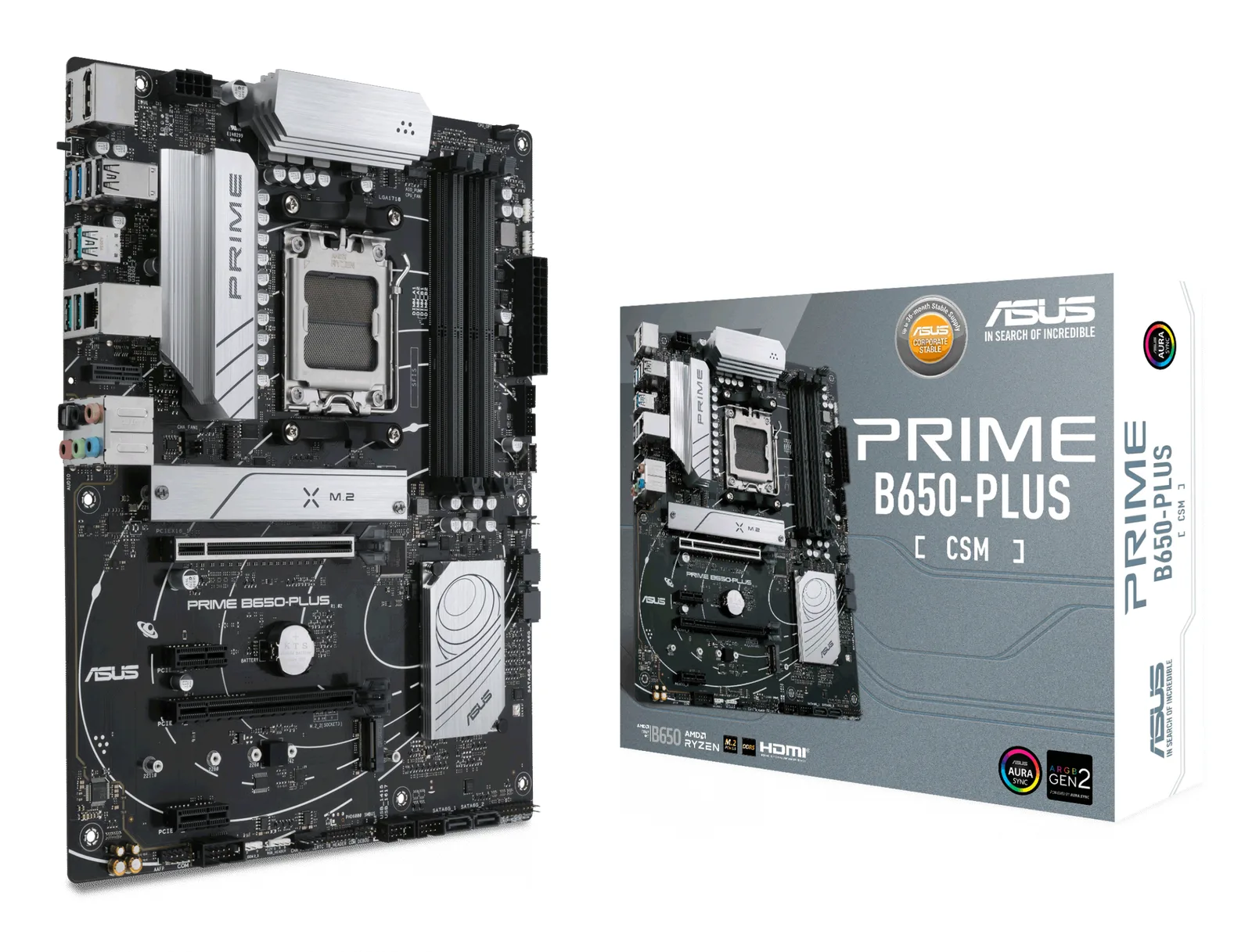 ASUS PRIME B650-PLUS-CSM 90MB1BS0-M0EAYC AM5 4x DDR5 2x M.2 ATX Anakart