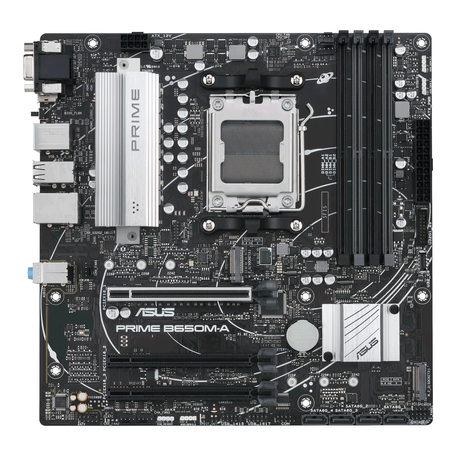 ASUS PRIME B650M-A-CSM 90MB1C10-M0EAYC AM5 4x DDR5 2x M.2 Micro-ATX Anakart