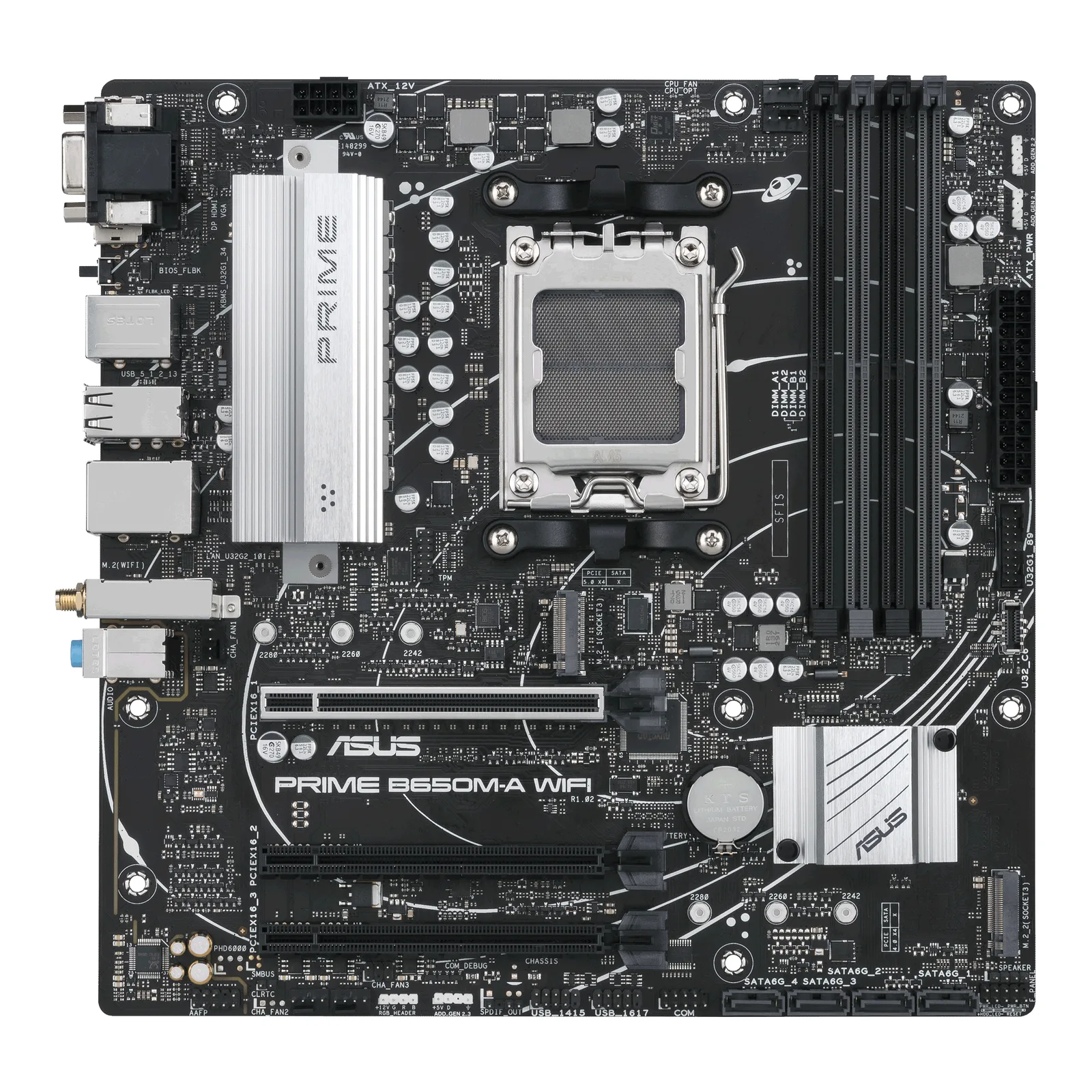 ASUS PRIME B650M-A WIFI 90MB1C00-M1EAY0 AM5 4x DDR5 2x M.2 Micro-ATX Anakart