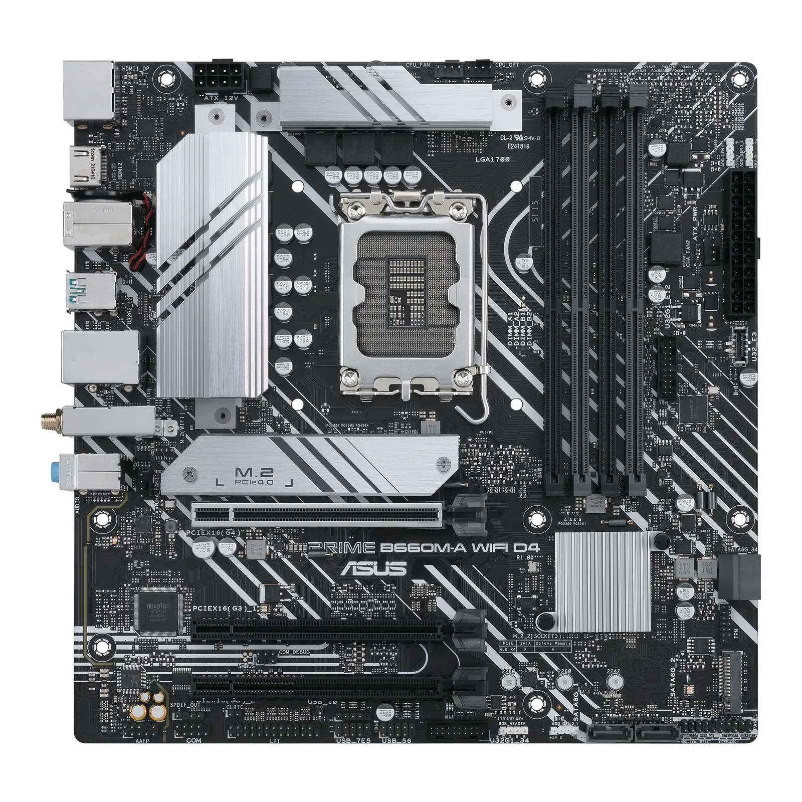 ASUS PRIME B660M-A WIFI D4 90MB1AE0-M0UAY0 LGA1700 4x DDR4 2x M.2 Micro-ATX Anakart