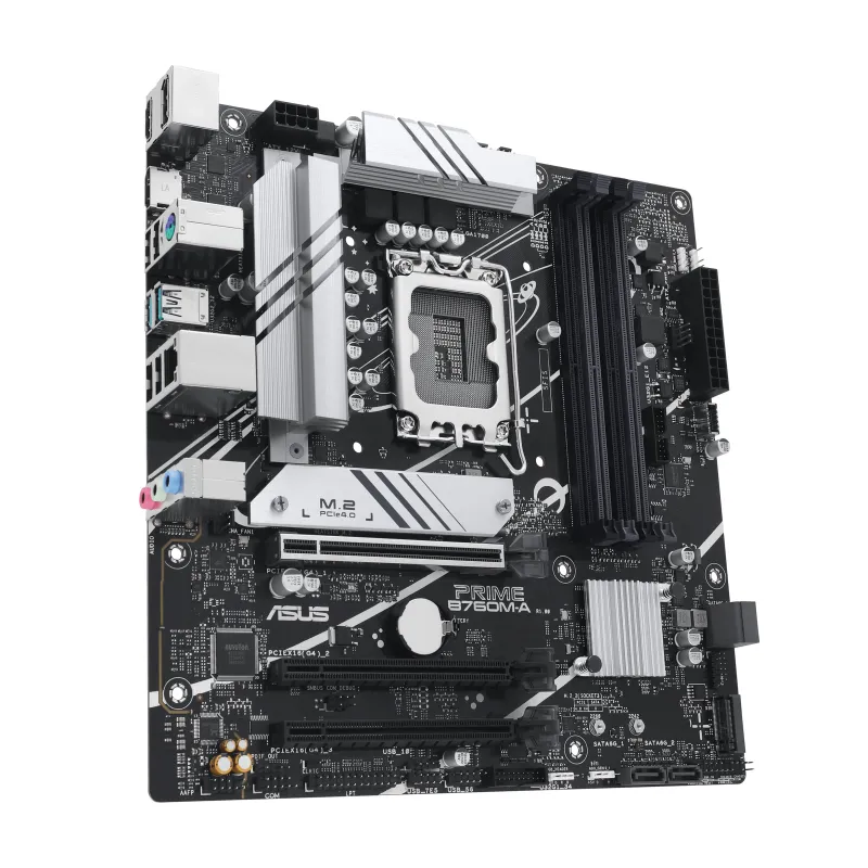 ASUS PRIME B760M-A-CSM 90MB1EK0-M1EAYC LGA1700 4x DDR5 2x M.2 Micro-ATX Anakart Thumbnail 2