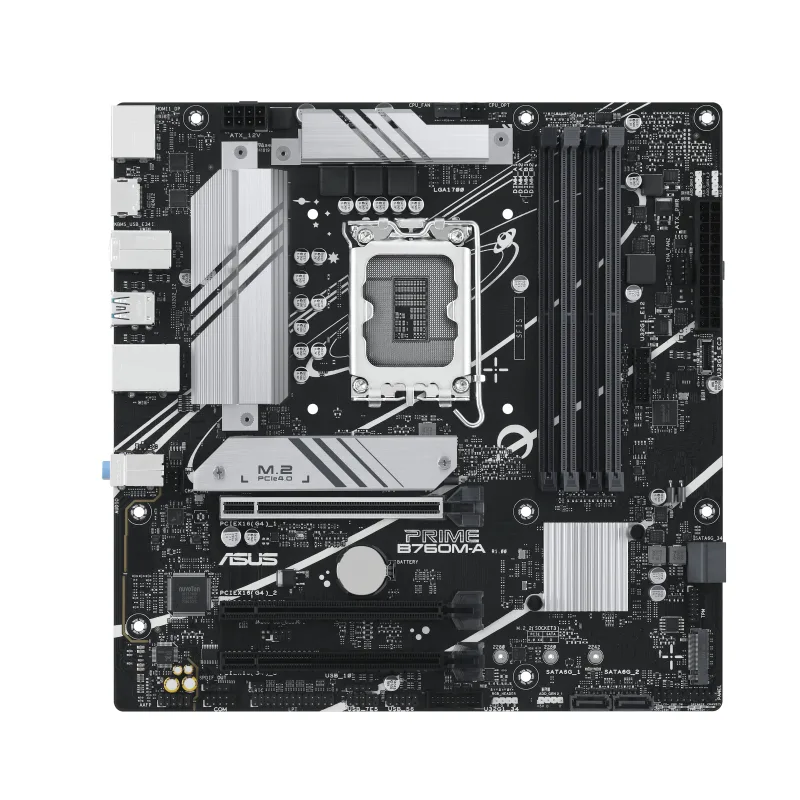 ASUS PRIME B760M-A-CSM 90MB1EK0-M1EAYC LGA1700 4x DDR5 2x M.2 Micro-ATX Anakart