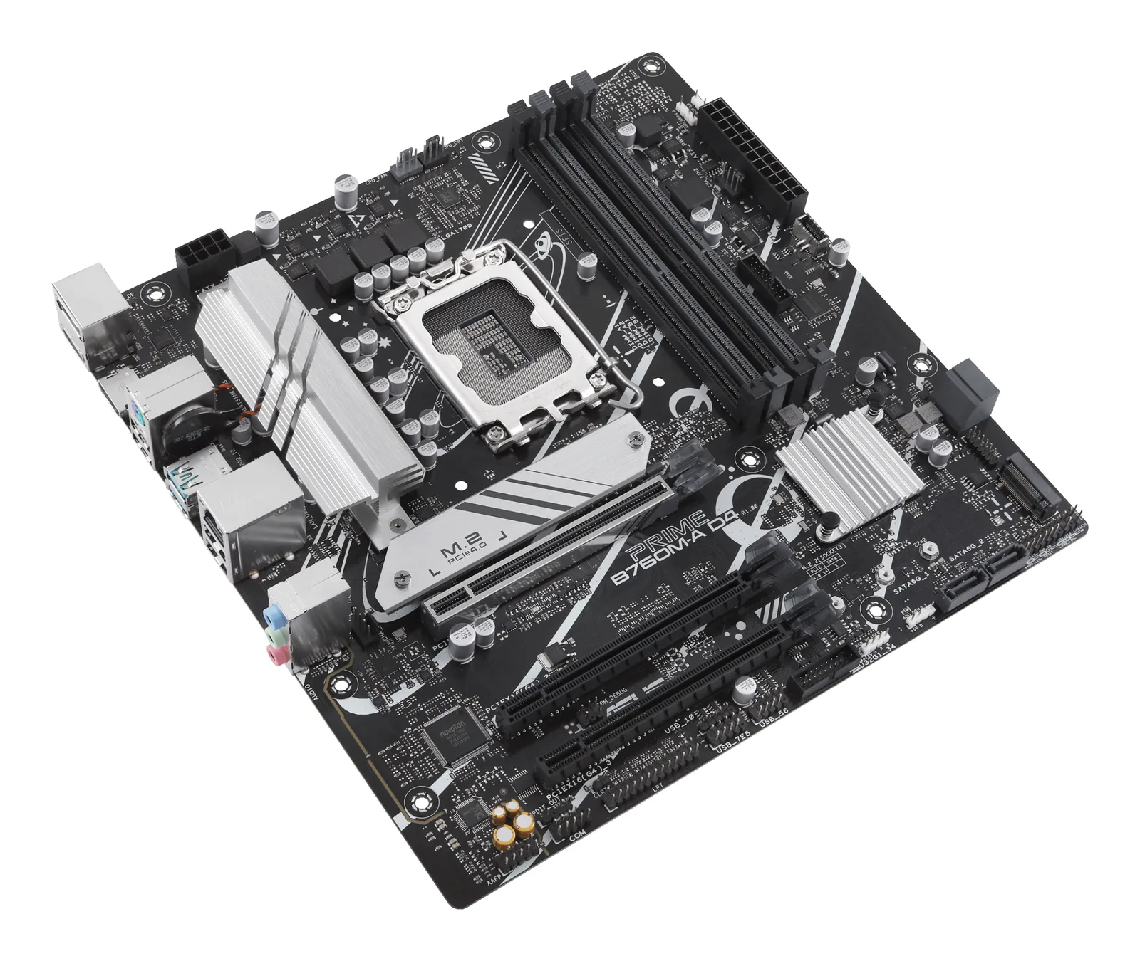ASUS PRIME B760M-A D4-CSM 90MB1D00-M1EAYC LGA1700 4x DDR4 2x M.2 Micro-ATX Anakart Thumbnail 3