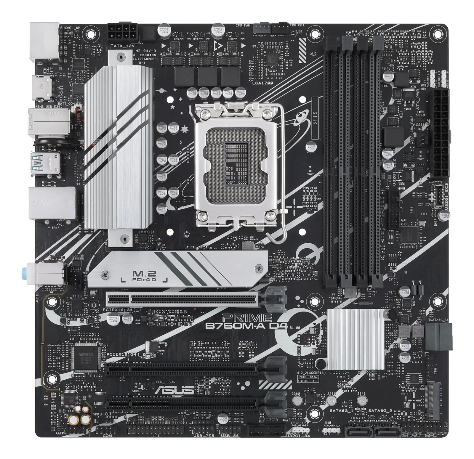 ASUS PRIME B760M-A D4-CSM 90MB1D00-M1EAYC LGA1700 4x DDR4 2x M.2 Micro-ATX Anakart