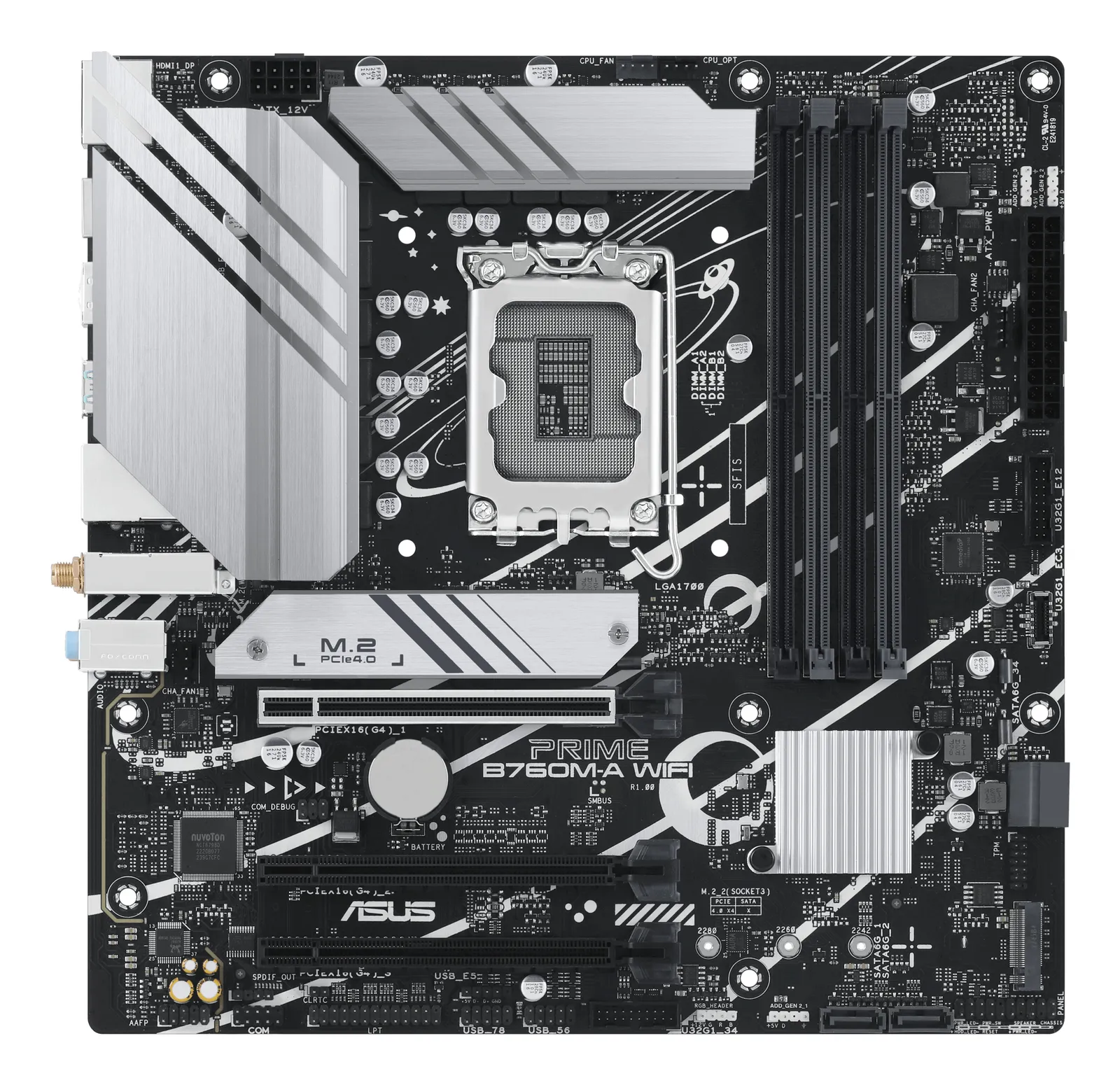 ASUS PRIME B760M-A WIFI LGA1700 4x DDR5 2x M.2 Micro-ATX Anakart