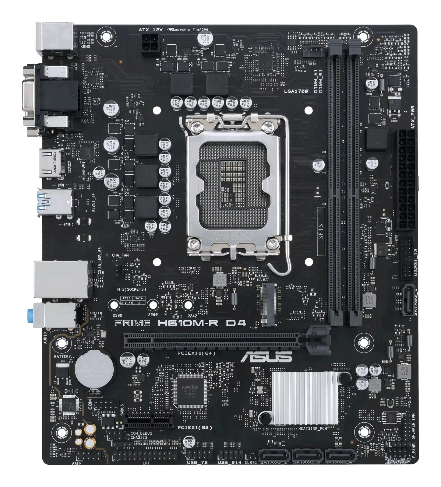 ASUS PRIME H610M-R D4-SI LGA1700 2x DDR4 1x M.2 Micro-ATX Anakart