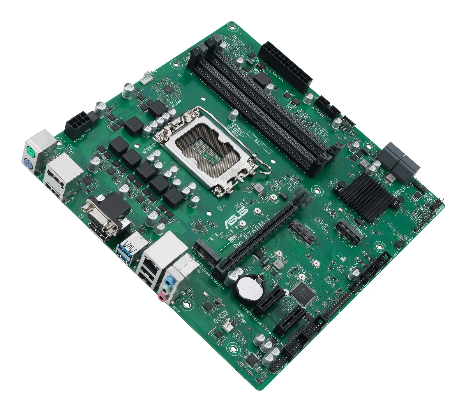 ASUS PRO B760M-C-CSM 90MB1DX0-M0EAYC LGA1700 4x DDR5 2x M.2 Micro-ATX Anakart Thumbnail 3