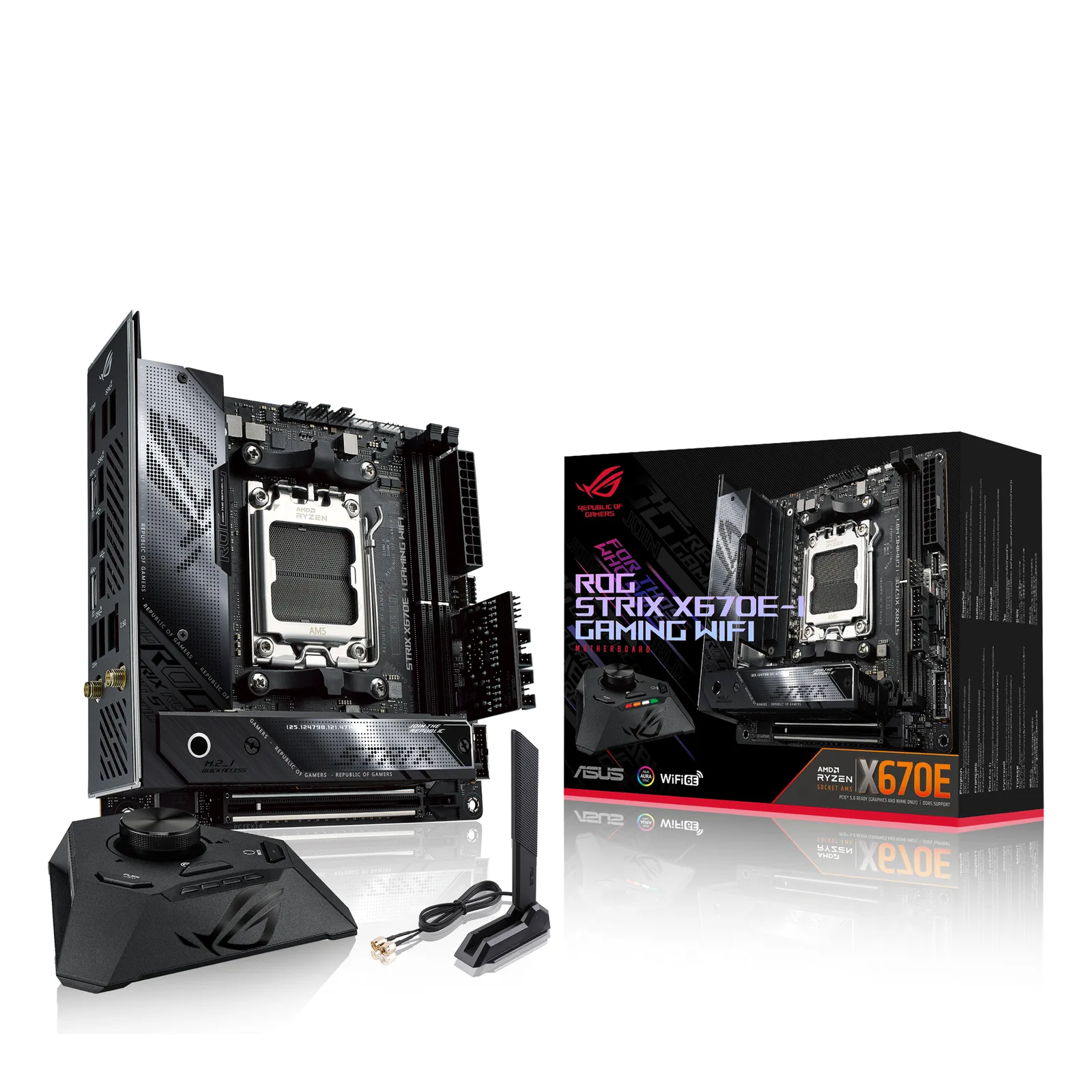 ASUS ROG STRIX X670E-I GAMING WIFI 90MB1B70-M0UAY0 AM5 2x DDR5 2x M.2 Mini-ITX Anakart