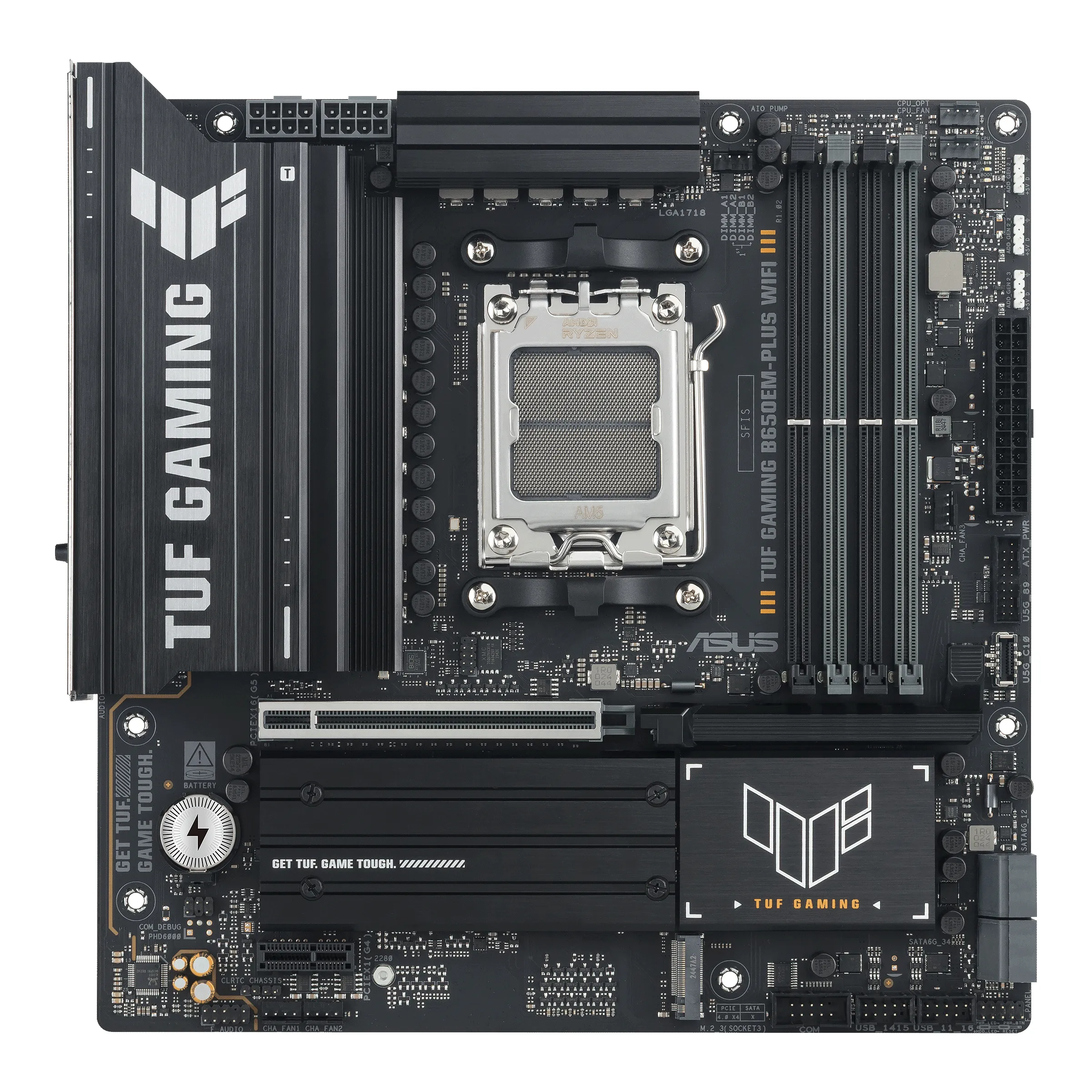ASUS TUF GAMING B650EM-PLUS WIFI AM5 4x DDR5 3x M.2 Micro-ATX Anakart