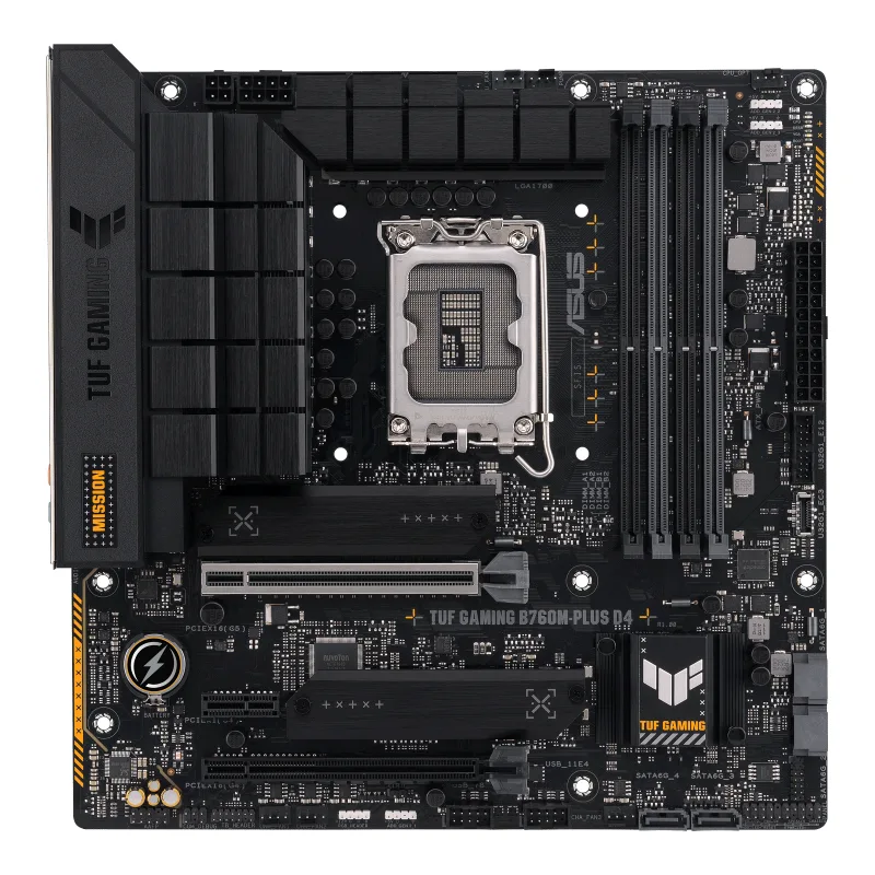 ASUS TUF GAMING B760M-PLUS D4 90MB1DI0-M1EAY0 LGA1700 4x DDR4 2x M.2 Micro-ATX Anakart